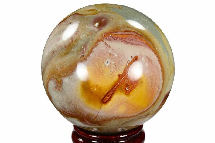 Polished Polychrome Jasper Sphere - Madagascar #118132